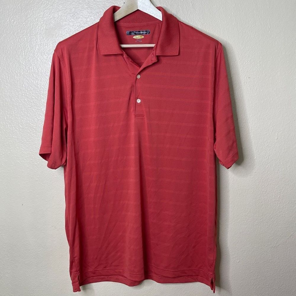 Greg Norman Shirt Mens XL Polo Short Sleeve Play Dry Outdoors Golf